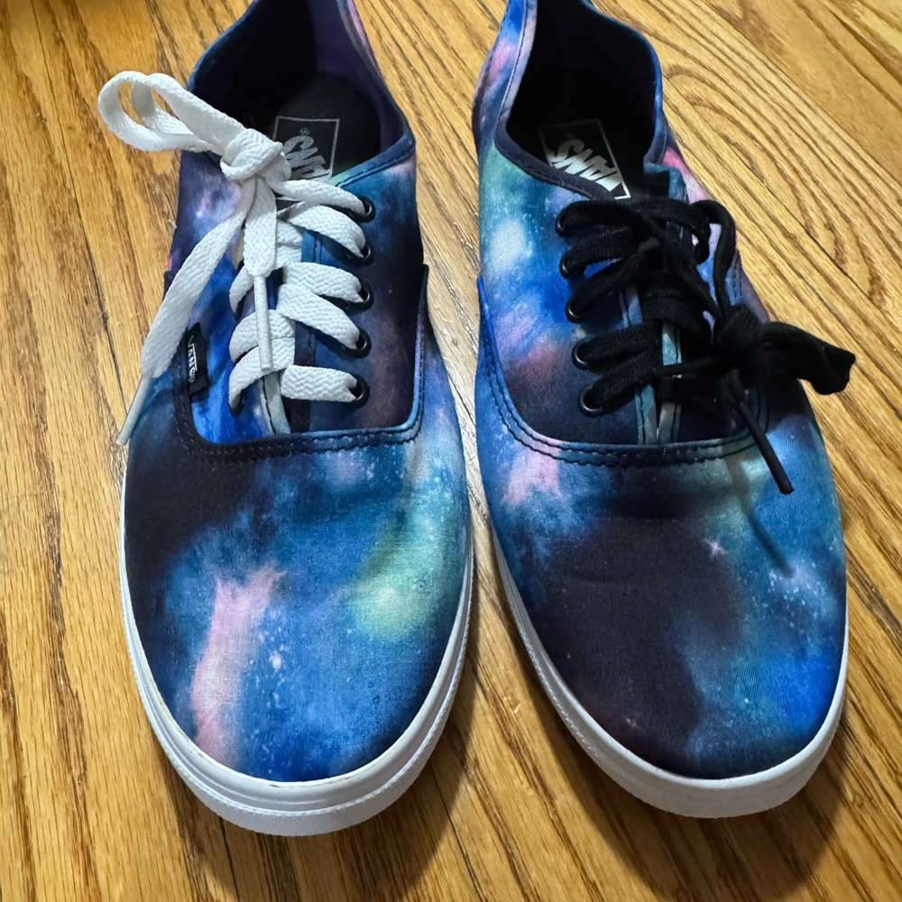 Vans Cosmic Blue and Purple Sneakers